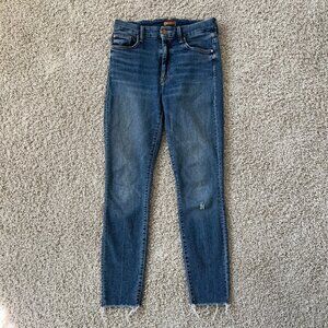 MOTHER Looker Ankle Fray High Waisted in Walkin On Coals Size 26